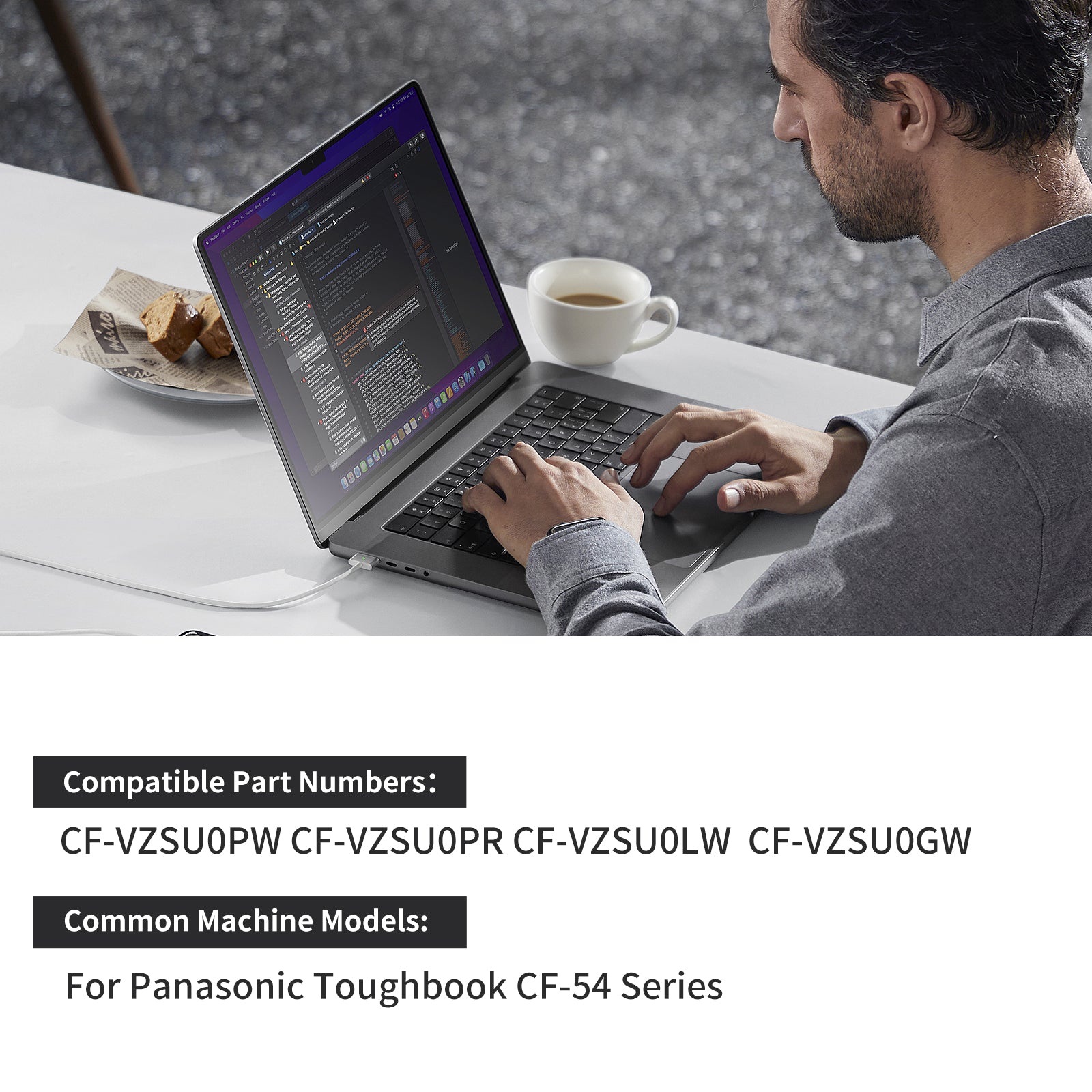 LUSONBAY CF-VZSU0PW Replacement Battery For Panasonic Toughbook 54 PN 11.1V 46Wh - Compatible Laptop Model
