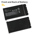LUSONBAY CF-VZSU0PW Replacement Battery For Panasonic Toughbook 54 PN 11.1V 46Wh - Front and back of the battery