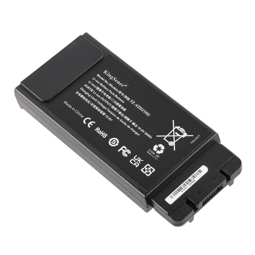 KingSener FZ-VZSU1HU 68Wh 10.8V Panasonic laptop replacement battery front view product image