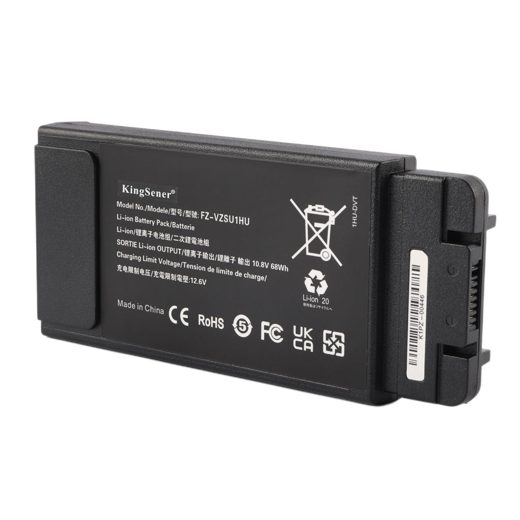 KingSener FZ-VZSU1HU 68Wh 10.8V Panasonic laptop replacement battery front view product image
