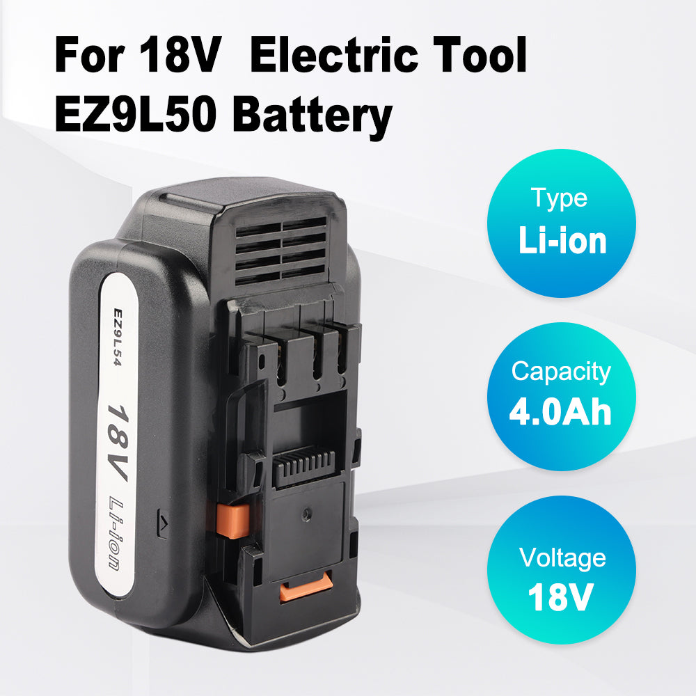 EZ9L50 replacement battery for 18V electric tool with Li-ion 4.0Ah 18V specifications