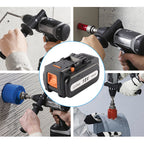 EZ9L50 battery for Panasonic 18V electric tool in drilling application scenes