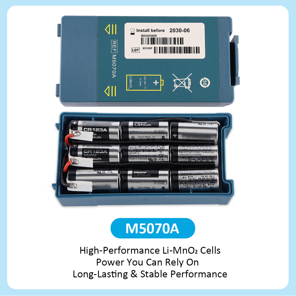 Philips-M5070A-9V-4.2Ah-Defibrillator-Battery-KSE5070A
