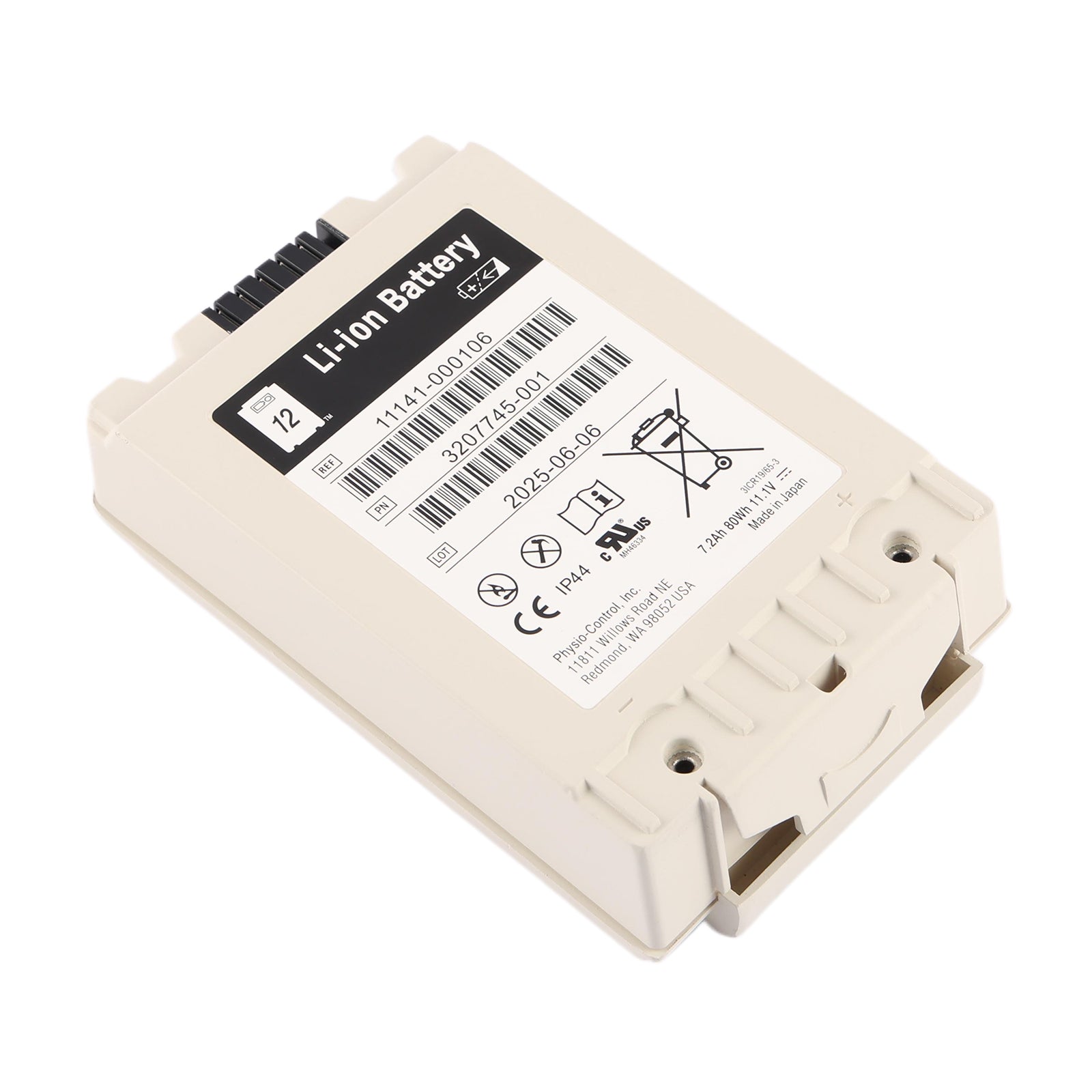 Physio-11141-000106-11.1V-80Wh-Medical-Battery