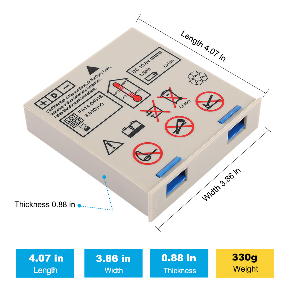 REF 3.940100-10.8V-46.44WH-Medical-Battery
