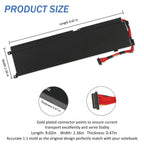 LUSONBAY RC30-0270 Laptop Battery For Razer Blade 15 Base Stealth 2018 Series - Product Size
