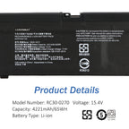 LUSONBAY RC30-0270 Laptop Battery For Razer Blade 15 Base Stealth 2018 Series - Product Details