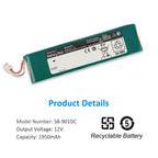 Nihon Kohden ECG-2110 ECG-2150 ECG Machine Battery Replacement SB-901DC