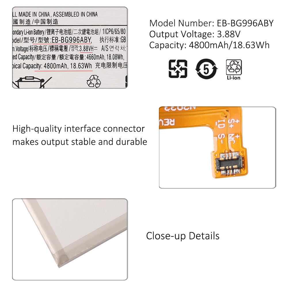 Samsung-EB-BG996ABY-3.88V-18.63Wh-Phone-Battery