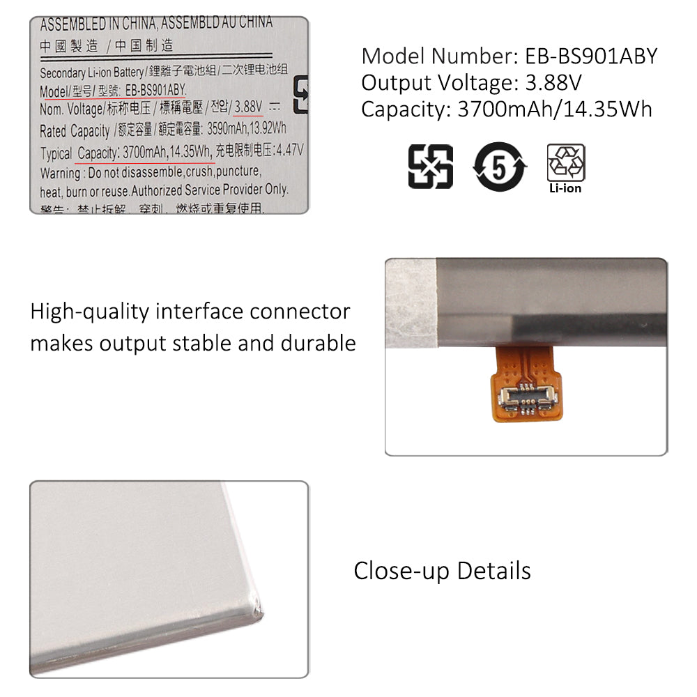 Samsung-EB-BS901ABY-3.88V-14.35Wh-Phone-Battery