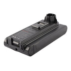 XBATR620SL Shark vacuum battery angled bottom view, 21.6V 3000mAh Li-ion, connector and port details visible