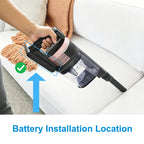XBATR725SLEU Replacement Battery for Shark Cordless IZ862H UZ865H Vacuum Cleaners - Battery Installation Location