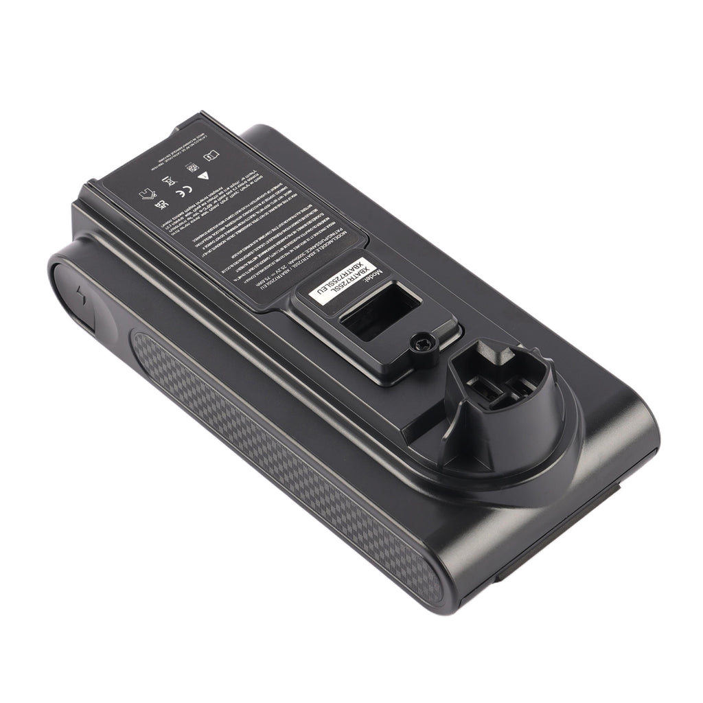 XBATR725SLEU Replacement Battery for Shark Cordless IZ862H UZ865H Vacuum Cleaners - Front View on White