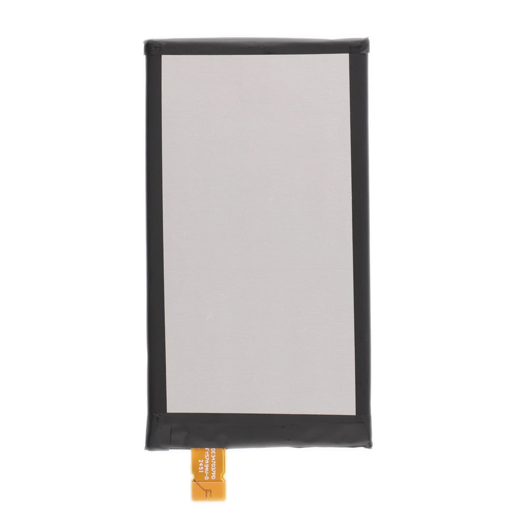 LIS1594ERPC battery front view with gray surface black border and orange FPC flex cable connector