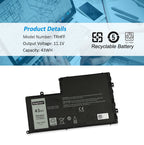 Dell Inspiron 15-5545 15-5547 15-5548 15-5557용 노트북 배터리 (43Wh, 11.1V)