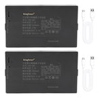 KingSener TXD-68C 5000mAh 7.4V smart door lock Li-ion battery twin pack with two Type-C USB cables