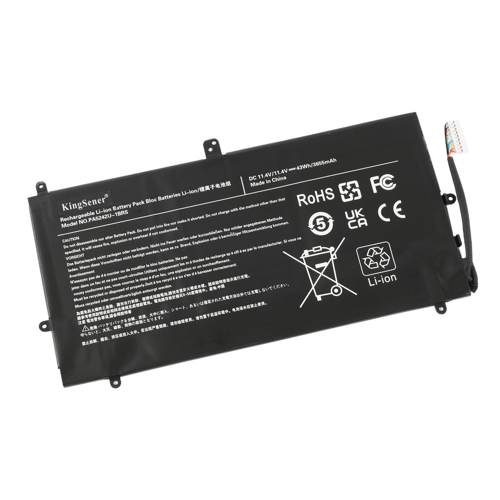 PA5242U-1BRS Laptop Battery for Toshiba Satellite Radius 12 - Front View on White