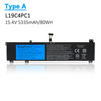L19C4PC1 Replacement Laptop Battery for Lenovo, , angled view of the internal rechargeable battery unit.