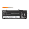 L17L6P71 laptop battery for Lenovo ThinkPad X280, 11.4V 48Wh, with orange screwdriver and black matte plastic casing.
