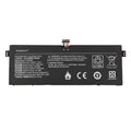 KingSener R13B08W 8700mAh battery front view showing label specs, multicolor connector cable, CE certification, Li-ion recycling mark
