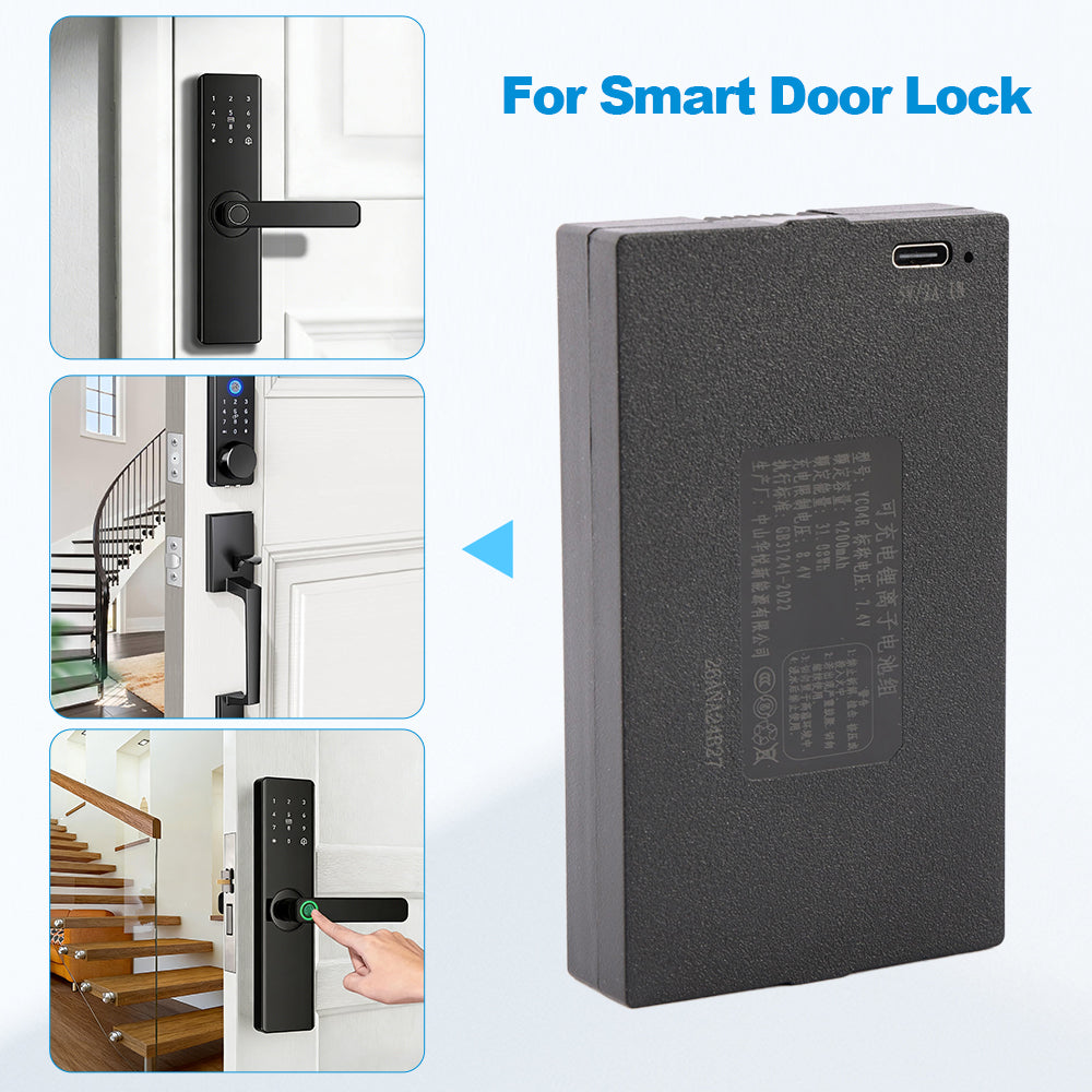 YC04E 4200mAh Replacement Battery For Smart Door Lock - Application Scenario