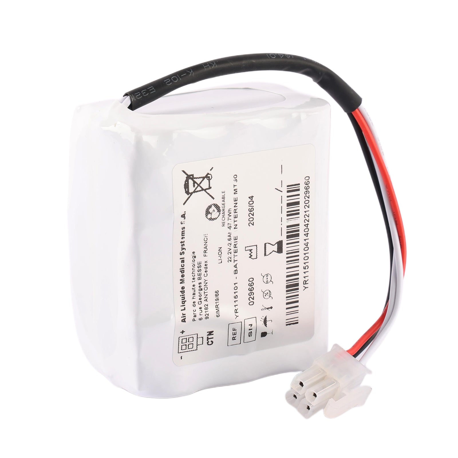 YR115101-22.2V-57.7Wh-medical-battery