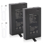 KingSener ZNS-091 4200mAh 7.4V smart door lock battery twin pack with two Type-C USB cables for fingerprint door lock