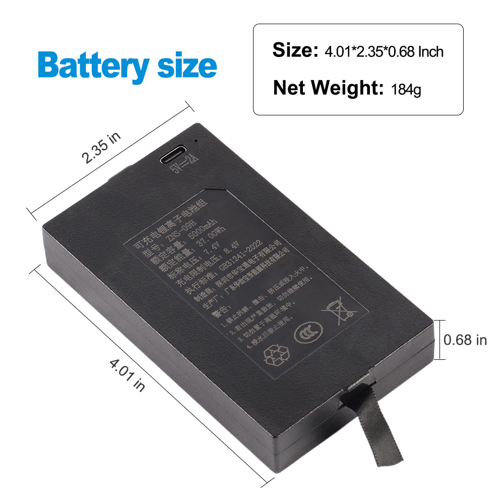 ZNS-09H-7.4V-37WH-Smart-Door-Lock-Battery