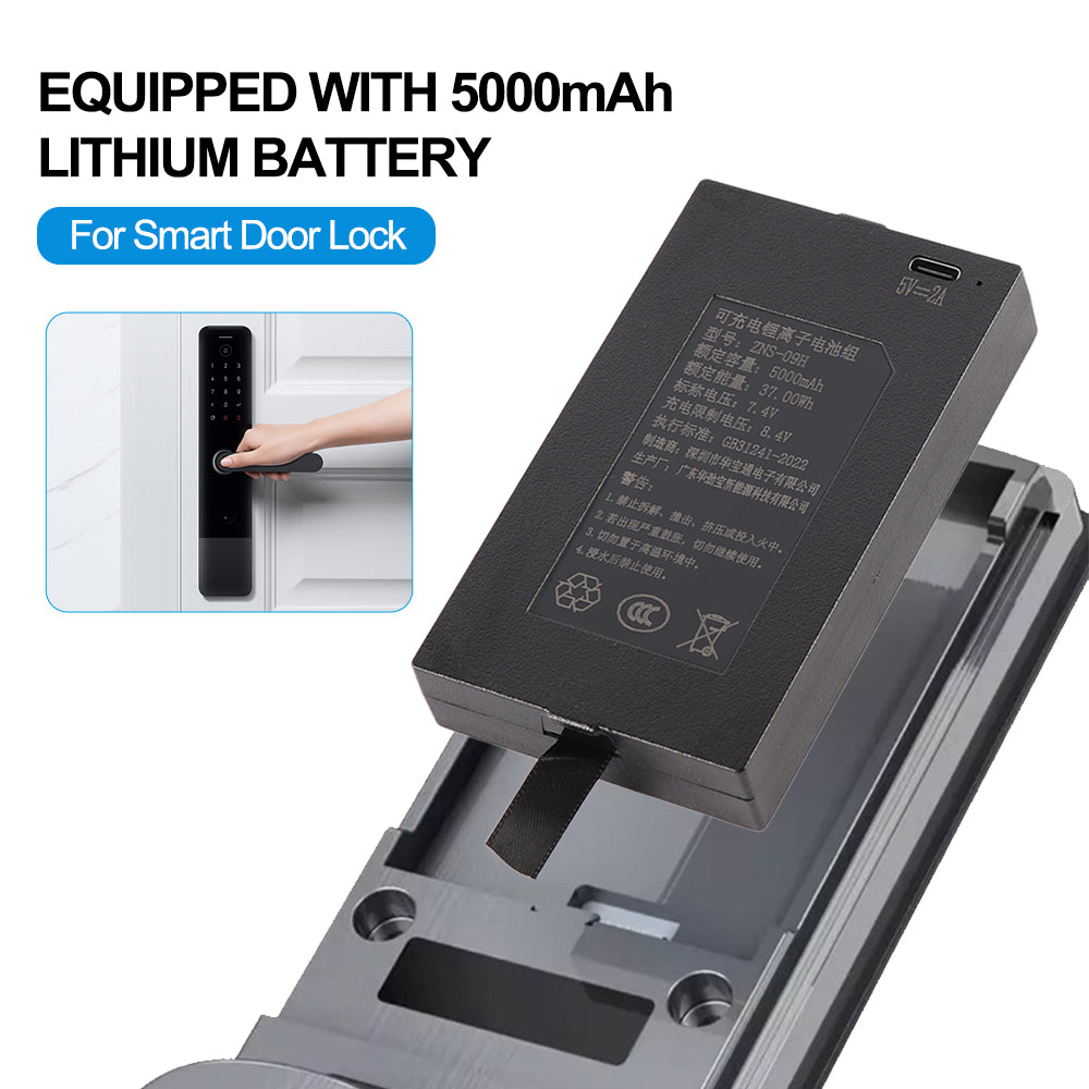 ZNS-09H-7.4V-37WH-Smart-Door-Lock-Battery