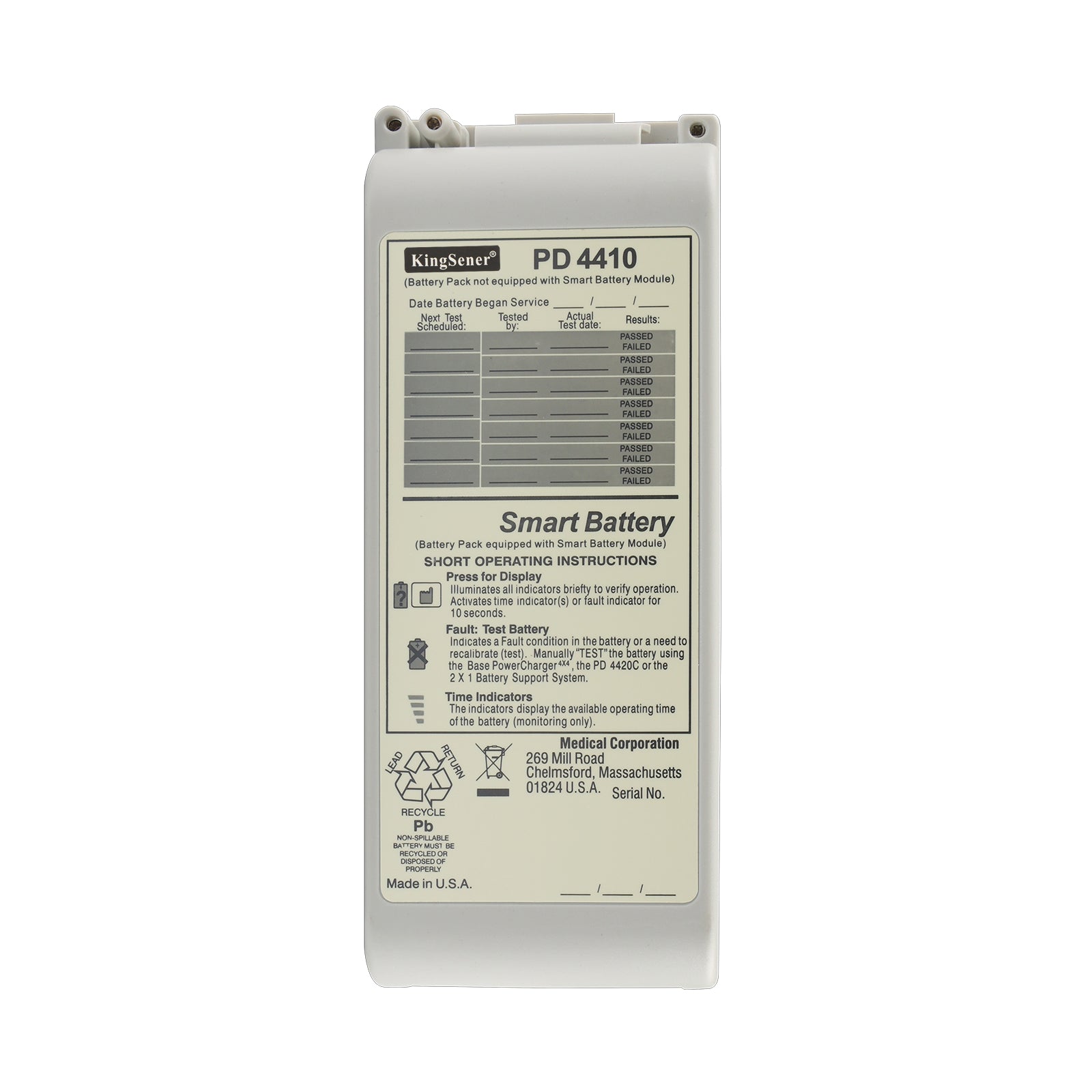ZOLL-PD4410-2500mAh-Medical-Battery