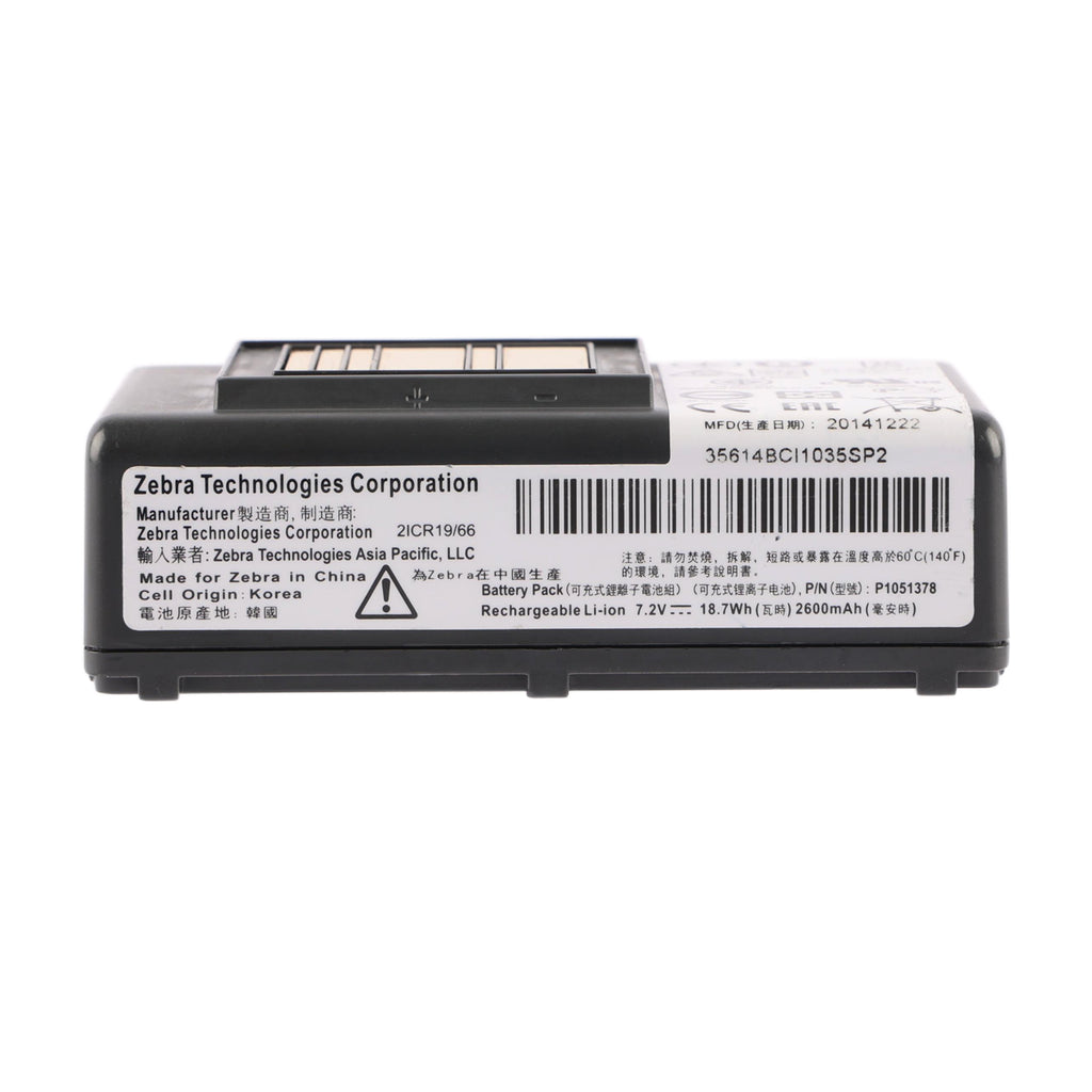 P1051378 Replacement For Zebra Printer QLn220 QLn320 QLn220hc QLn320hc ZQ510 7.2V 18.7Wh