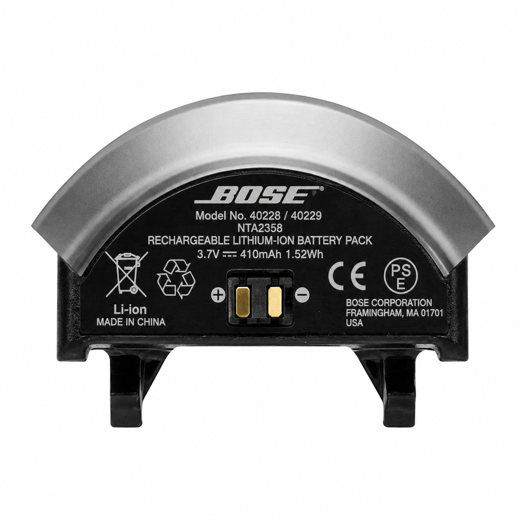 BOSE QC3 battery underside view