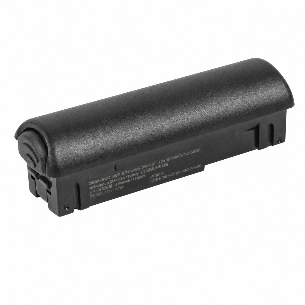 Zebra BT-000490 scanner battery detail view