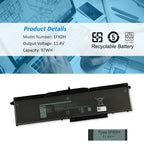Kingsener-1FXDH-laptop battery-97WH