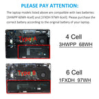 Kingsener-1FXDH-laptop battery-97WH