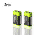 9V 400mAh USB Rechargeable 6F22 Battery For Walkie-Talkie Thermometry Gun Smoke Detector Security Detector | KingSener