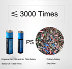 2PCS/Lot 1.5V AA 1200mAh li-polymer li-po USB rechargeable battery lithium li-ion usb battery USB cable pack | KingSener