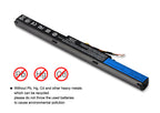A41N1501 Replacement Laptop Battery for ASUS N552 N752 GL752, 15V 48WH, view of the safety instructions in white text.