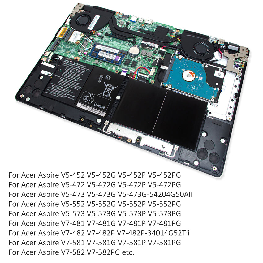 KingSener AP13B3K Laptop Akku für Acer Aspire V5 R7 V7 V5-572G V5-573G V5-472G V5-473G V5-552G M5-583P V5-572P R7-571 AP13B8K