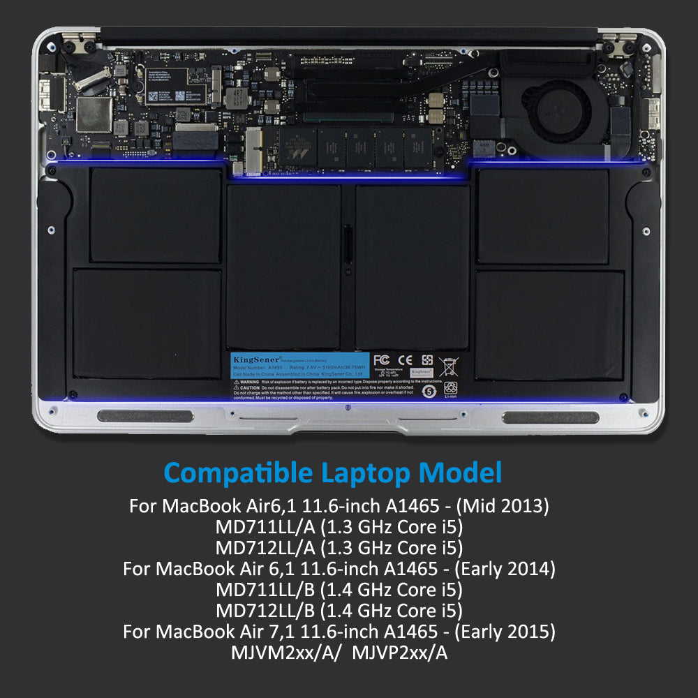Apple-A1495-5100mAh-Laptop-Battery-