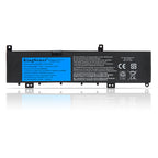 C31N1636 Laptop Battery for ASUS VivoBook Pro 15 N580VD, 11.49V 47Wh, lifestyle shot with laptop and coffee cup.
