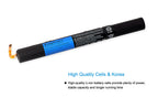 B8000 high quality replacement battery for Lenovo Yoga 10 inch Tablet B8080, 3.75V 9000mAh rechargeable Li-ion, front view showing technical labels and brand.