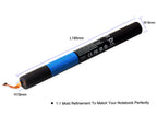 B8000 tablet battery for Lenovo Yoga B8080, 3.75V 9000mAh, close-up of the connector cable and multi-pin plug
