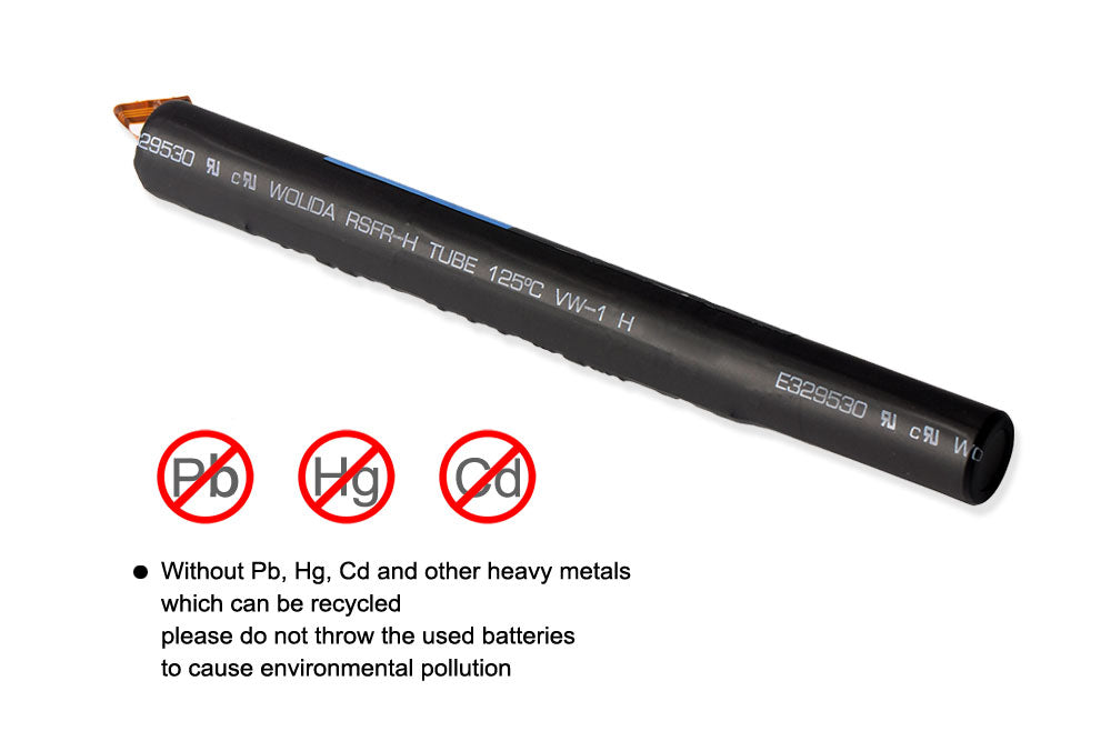 B8000 rechargeable battery for Lenovo Yoga 10, 3.75V 9000mAh, side view highlighting extremely thin form factor