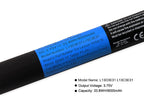 B8000 tablet battery pack for Lenovo, 3.75V 9000mAh, diagonal view of the 33.75Wh Li-ion polymer unit