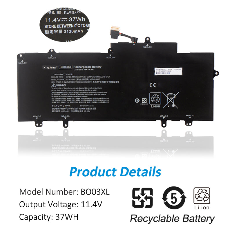 Batterie d'ordinateur portable Kingsener BO03XL pour HP Chromebook s¨¦rie 14 HSTNN-IB6C 752235-005 773836-1B1