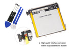 C11P1303 Battery for ASUS Google Nexus 7 II 2013, 3.8V 15Wh, technician installing battery into tablet chassis.