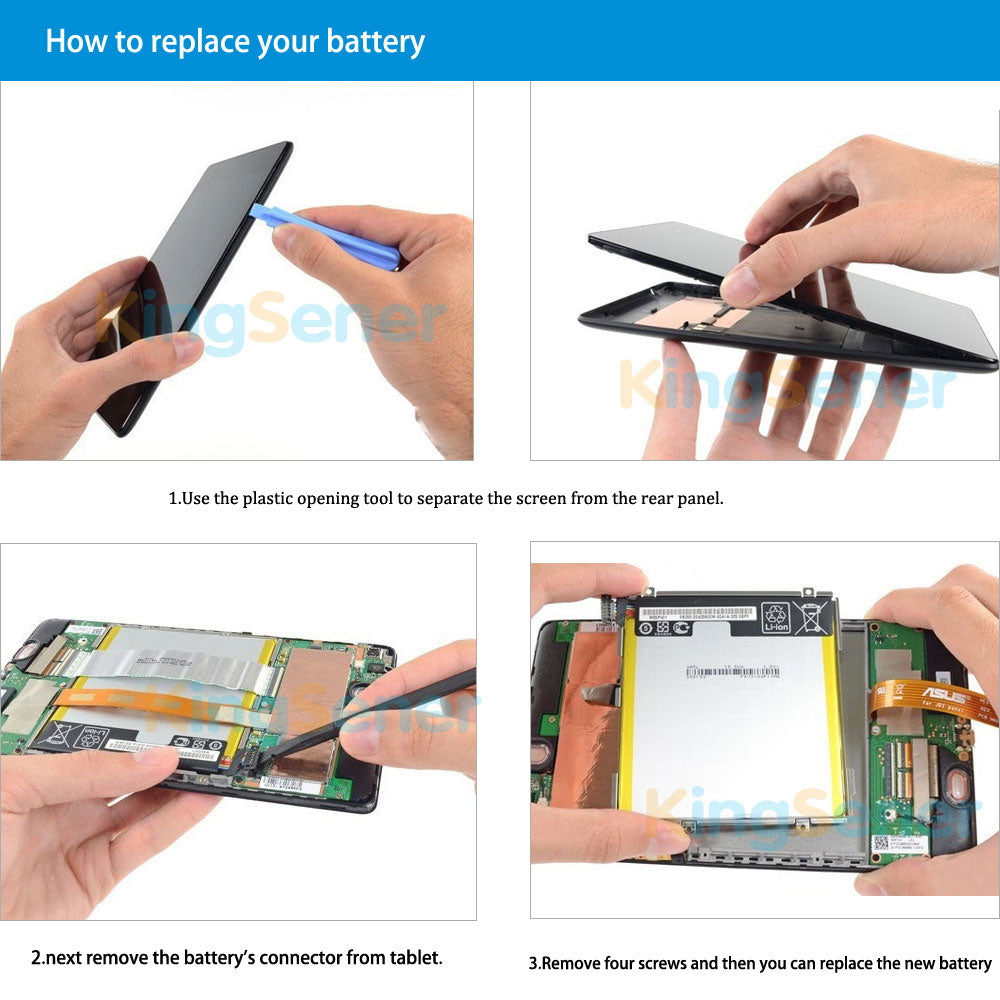 C11P1303 Battery for ASUS Google Nexus 7 II 2013, 3.8V 15Wh, detailed regulatory and Li-ion recycling icons.