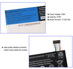 C12N1320 Replacement Laptop Battery for ASUS Transformer T100, 3.85V 31WH, detail of the blue branding sticker.