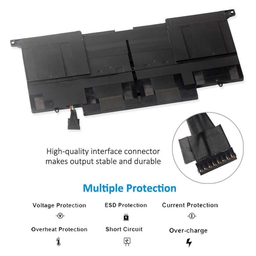 KingSener C22-UX31 華碩 Zenbook UX31 UX31A UX31E UX31E-DH72 C22-UX31 C23-UX31 7.4V 50WH/6840mAh 筆記本電池